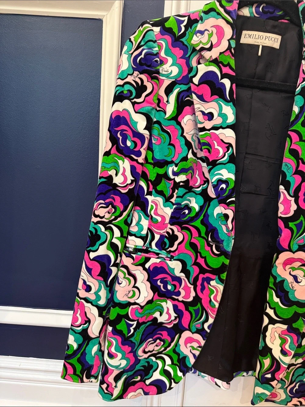 Emilio Pucci Pink Green Blue Blazer